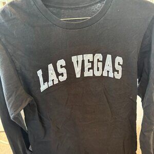 Las Vegas Black Long Sleeve T-Shirt - Women's Small